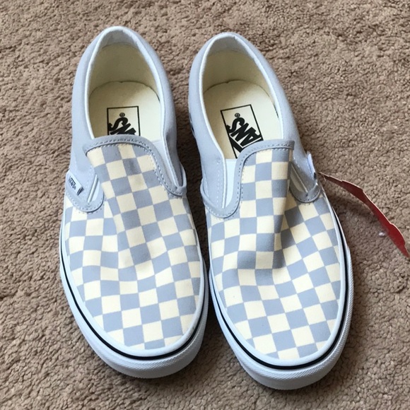 vans checkerboard gray dawn & true white